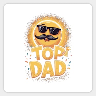 Top Dad - Celebrate Fatherhood with Style and Pride Magnet